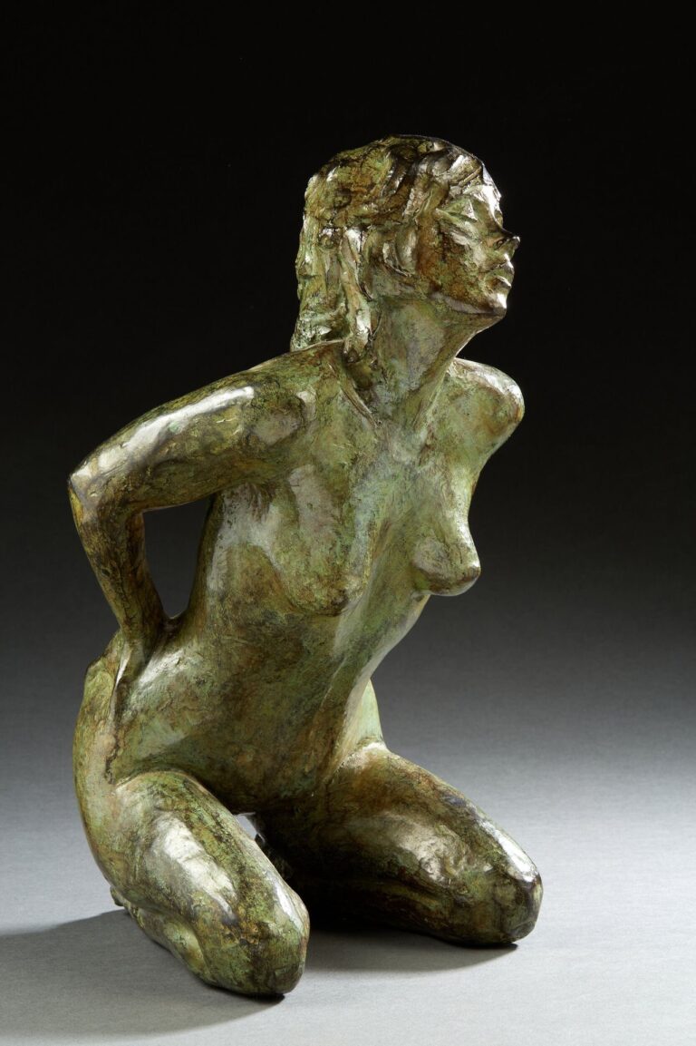 Femme nue agenouillée de BOURRON Marie-Josèphe (1931-2012)