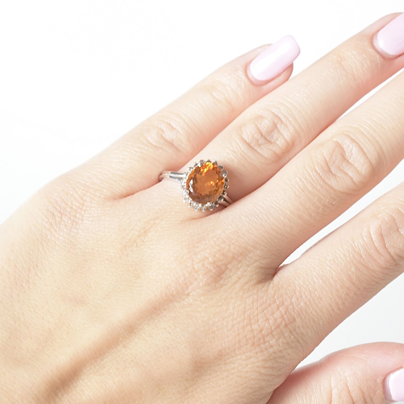 Bague en argent ornée d'un quartz naturel – Image 2
