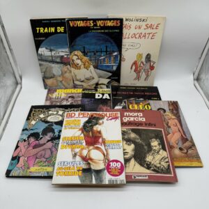 Lot de plusieurs bandes dessinés et de magazines érotique et underground des années 1970 et 1980
