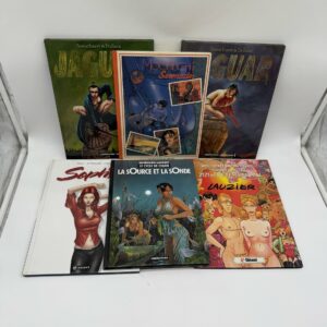 Lot de six albums de bande dessinée franco-belge